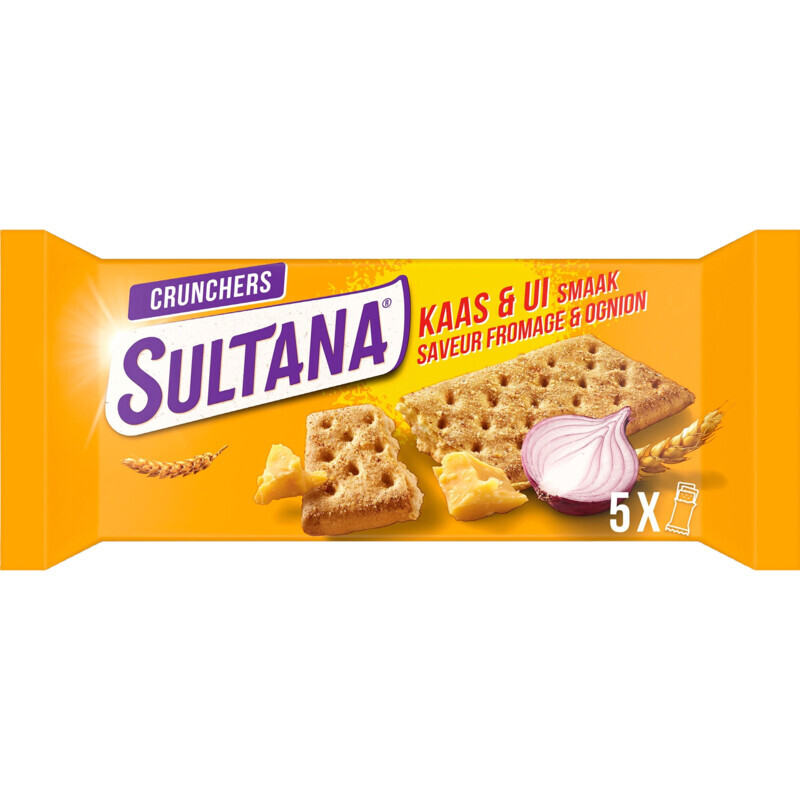 Sultana Crunchers Kaas Ui - 5 x 3, 175 g