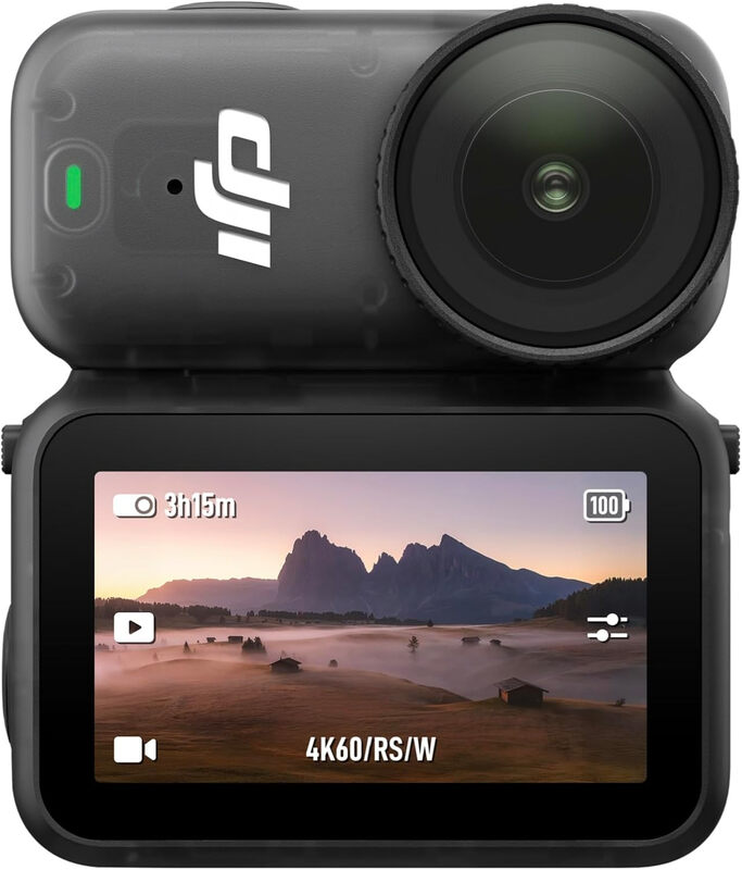 DJI Osmo Nano standaard combo (128 GB) kleine 4K/60fps actiecamera met 1/1.3″ sensor, 143° groothoekbeeld, 200 min opname, snelle contentoverdracht, magnetische POV-camera 4K voor sport en vlog