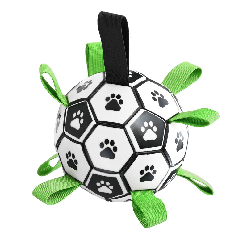 Blinkit Interactieve Opblaasbare Hondenvoetbal, Lichtgewicht en Veerkrachtig, Slijtvaste en Bijtvaste Vlechtstructuur, Draagbaar en Compact opbergbaar, Geschikt voor Alle Rassen - 15 cm