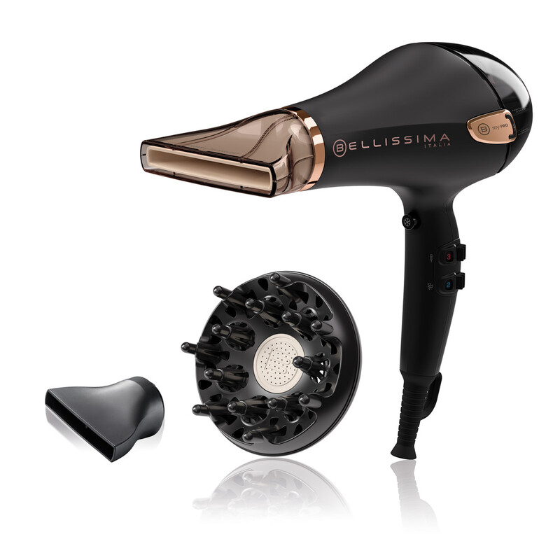 Bellissima P5 3800 Ceramic - Sèche-cheveux Professionnel Moteur AC 2300W Technologie Ionique et Ceramique