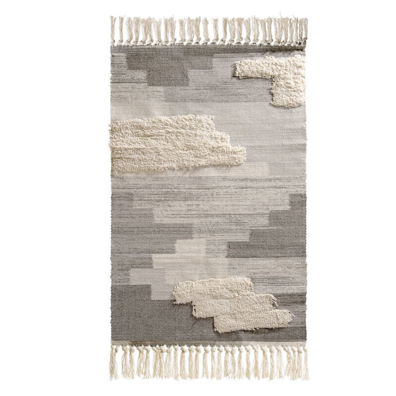 Ashler Cotton Area Rug Boho Rugs Woven Tassel Indoor Outdoor Carpet Shaggy Tufted Mac