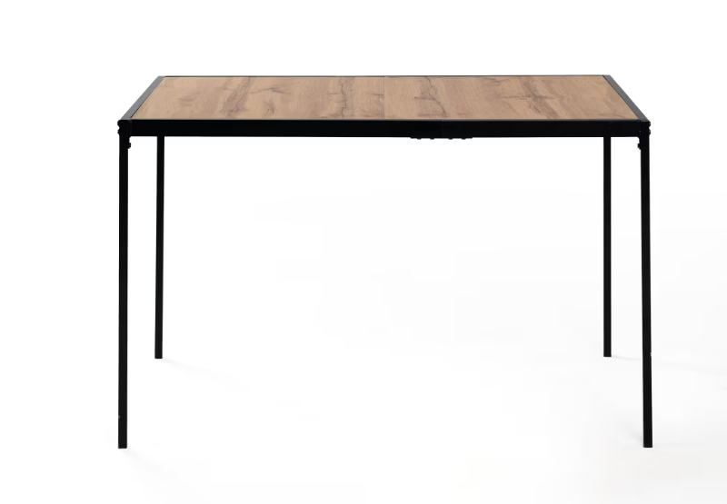 DINING TABLE Wood Finish 120x75 with Metal Frame