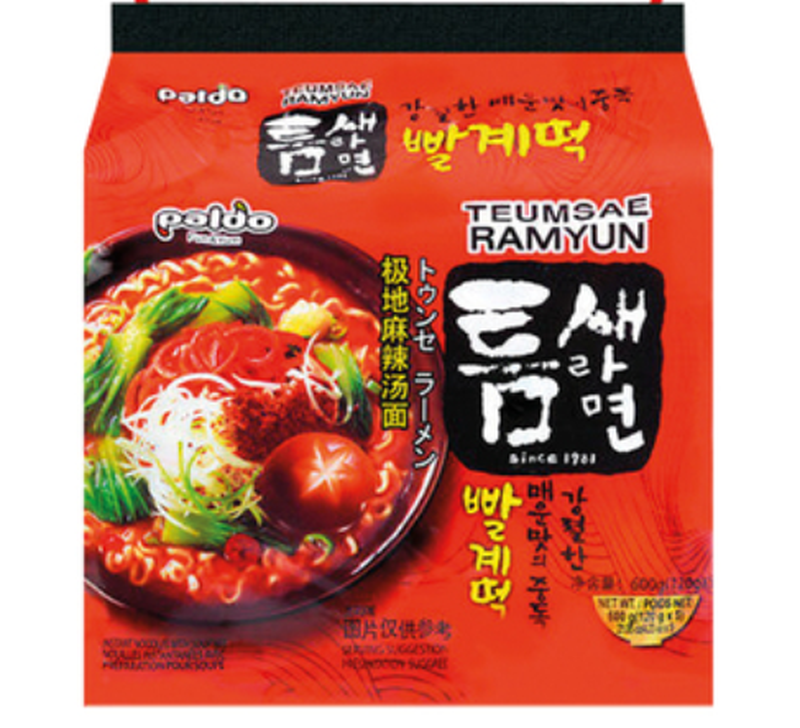 Paldo instant noedels Teumsae Ramyun 120g 5pack