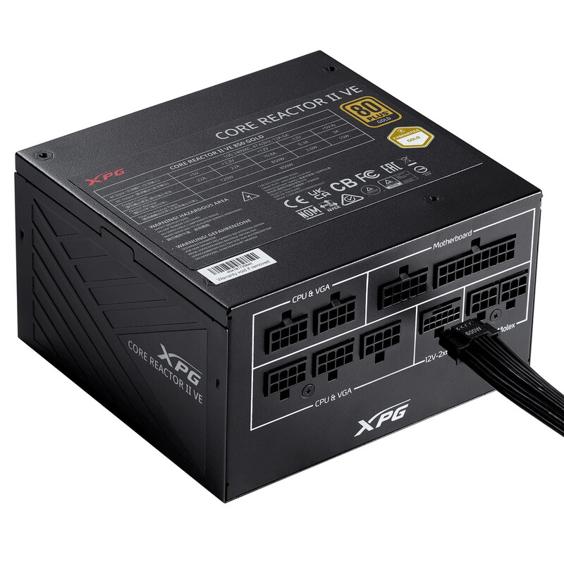 XPG CORE REACTOR II VE 750 Vollmodulares ATX 3.1 PC-Netzteil, 750 W, 80 PLUS Gold