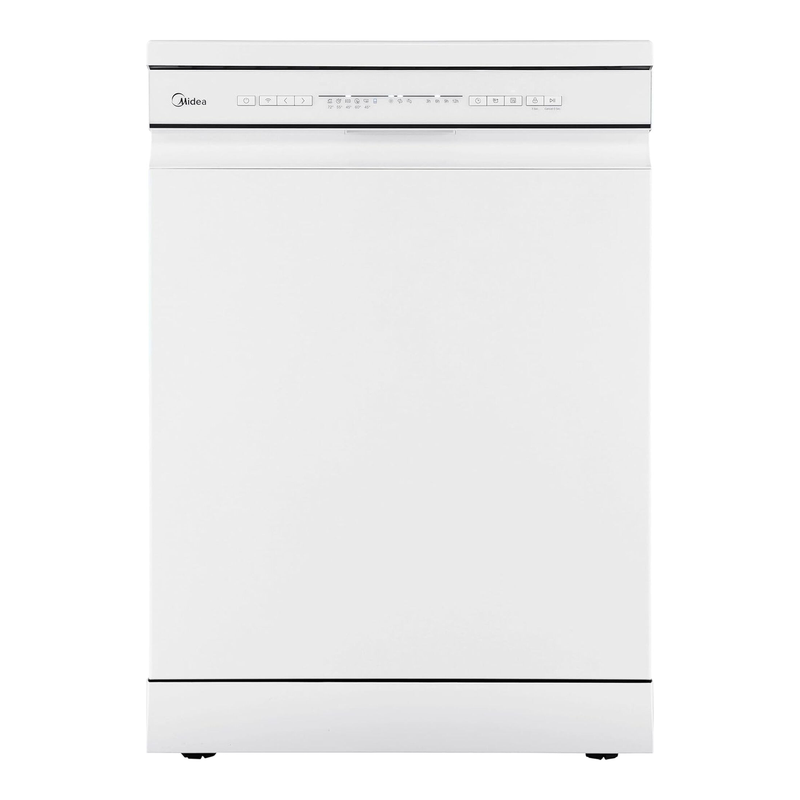 Midea 60Cm Freestanding Dishwasher – Quiet 47Db, 12 Place Settings, Quick Wash, Wifi Control – White