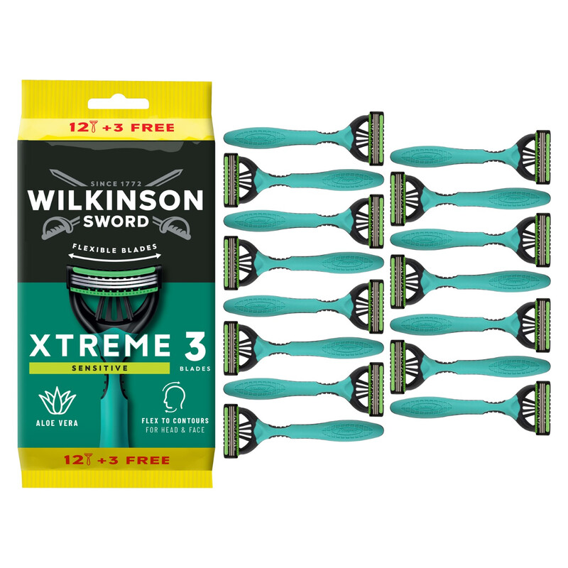 WILKINSON SWORD Xtreme 3 - Rasoirs Jetables Sensitive - x 12