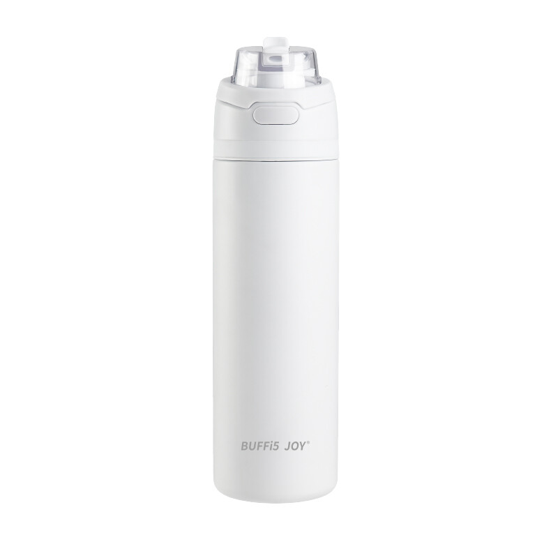 BUFFi5 JOY Doppelstutzen-Sport-Thermobecher 750 ml weiß