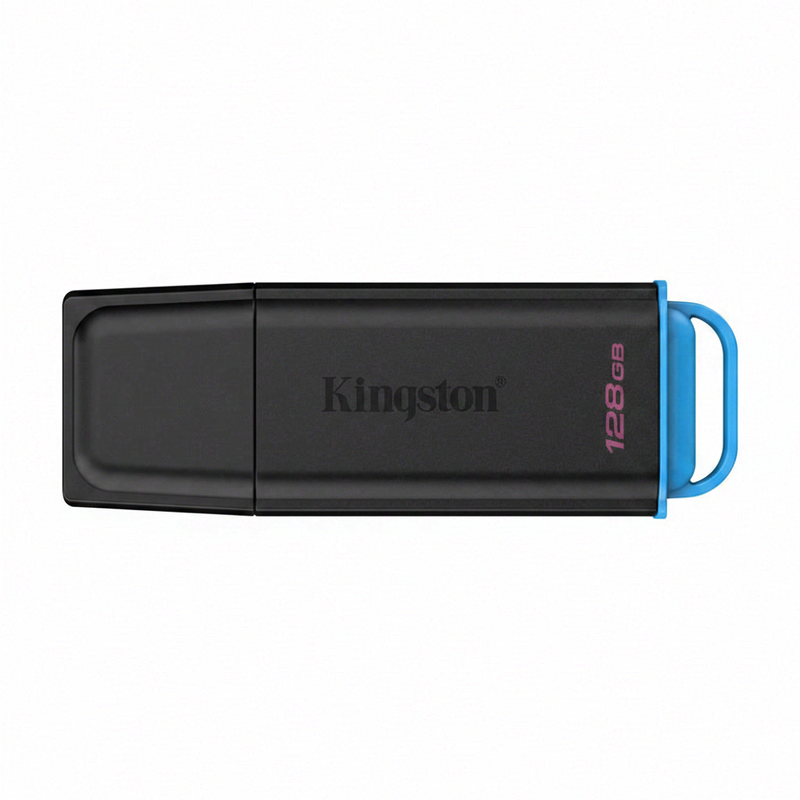 Kingston DataTraveler Exodia USB-stick - 128 GB - USB 3.2 (Gen 1) Type A, 2.0 - Zwart, Blauw