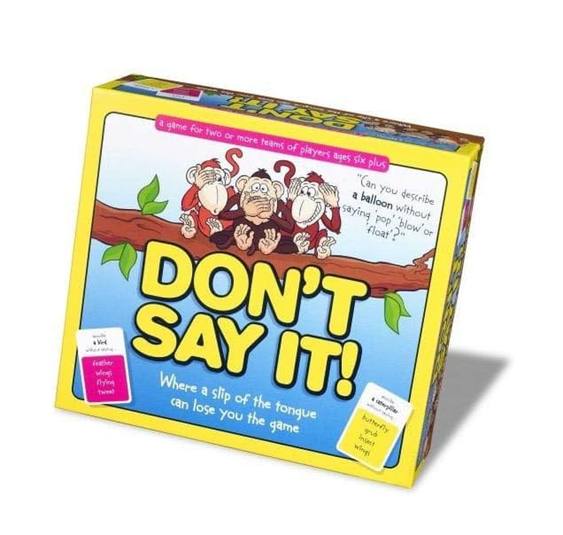 Don't Say It! Board Game for Kids - Fun Family Guessing Party Game with 200+ Challenge Words and Buzzer