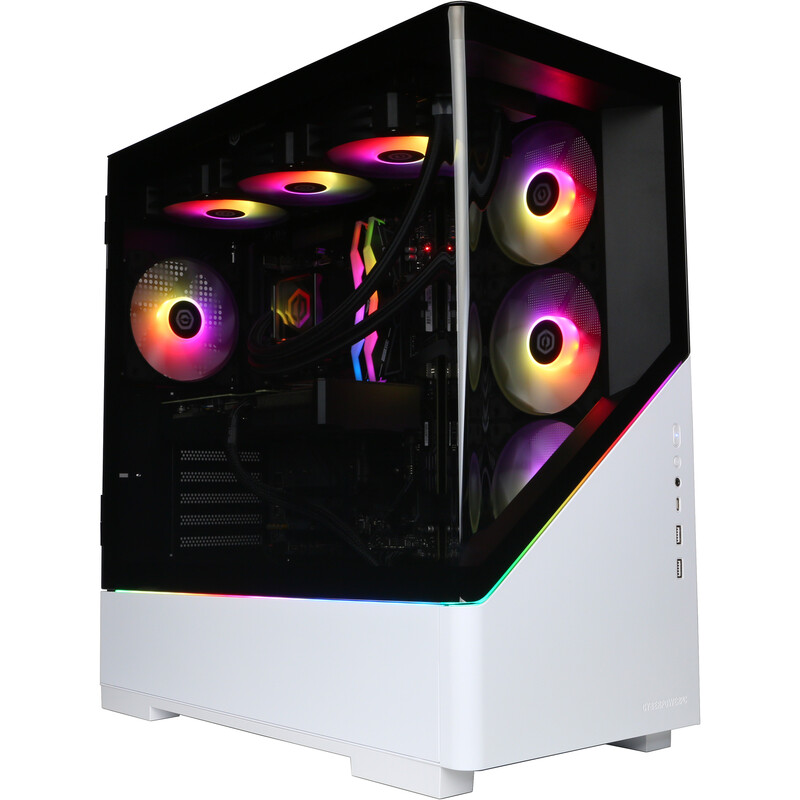 CyberPowerPC JOYB1013 Gaming Desktop PC – AMD Ryzen 7 9800X3D, NVIDIA GeForce RTX 5080 16GB, 32GB DDR5, 2TB NVMe SSD, Windows 11 Home, White