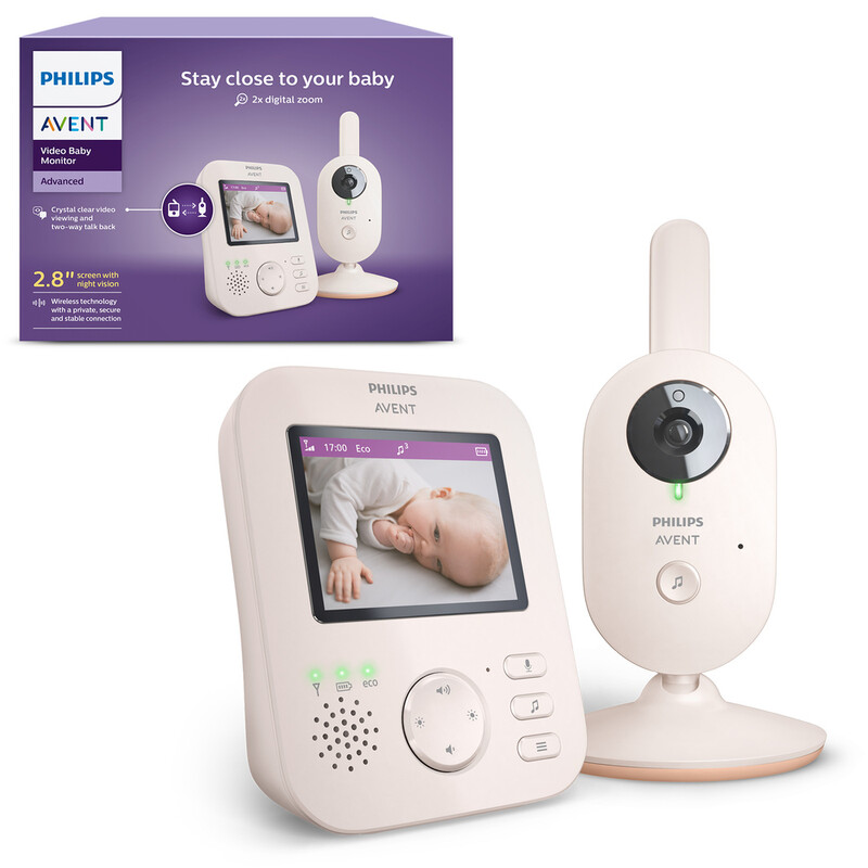 Avent Advanced Video Baby Monitor SCD881/05 - Coral Cream