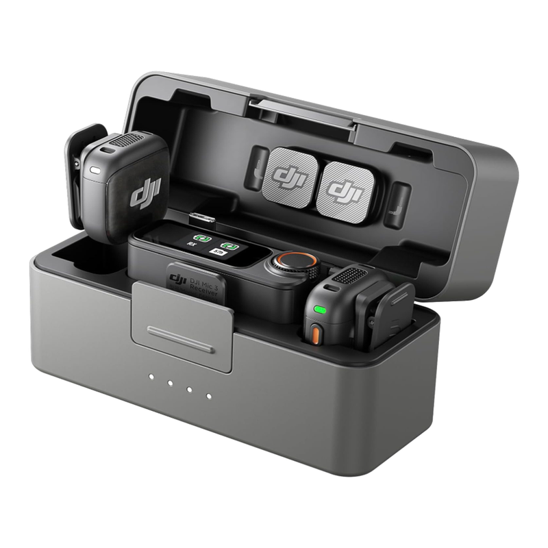 DJI Mic 3 - 2 TX + 1 RX + Oplaadcase