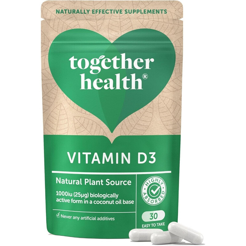 Together Health Vitamin D3 Natural Plant Source Immune Support Capsules - 30 Capsules