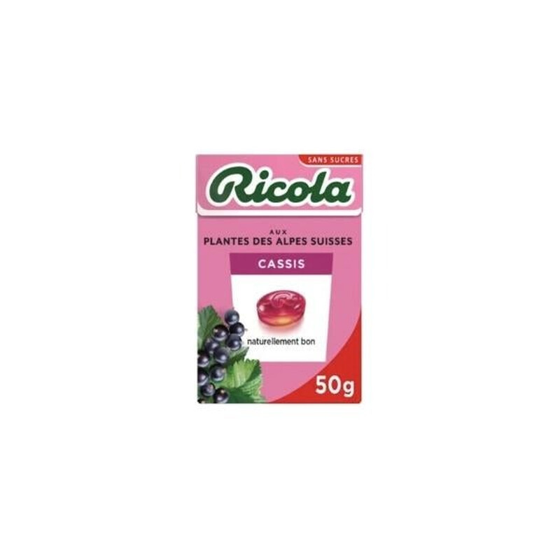 Bonbons Cassis Ricola La Boite De 50 G