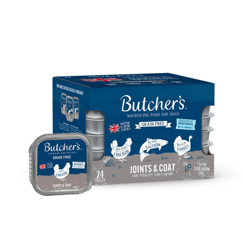 Butchers Joints & Coat Dog Food Trays 24X150g