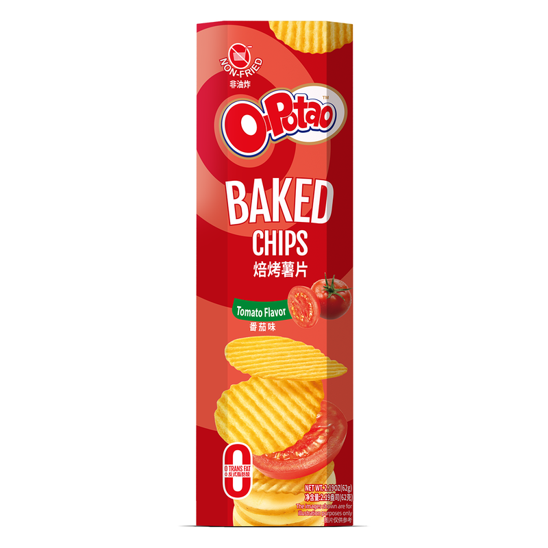 Yan Jin Pu Zi Yanjin Puzi O-Potaobaked Potato Chips- Tomato Flavor62g