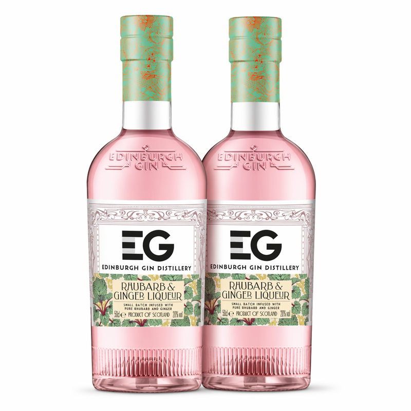 Pack of 2 - Edinburgh Gin's Rhubarb & Ginger Liqueur 50cl