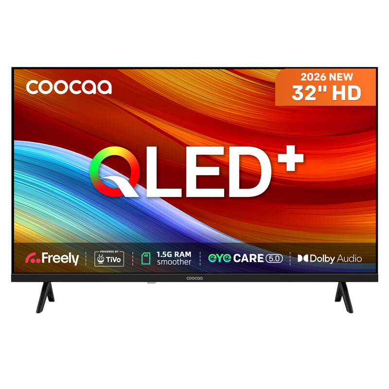 Coocaa 32"CTQH38 Direct-LED HD HDR10 Dolby Audio QLED Freely Tivo Smart TV-32CTQH38ZUK