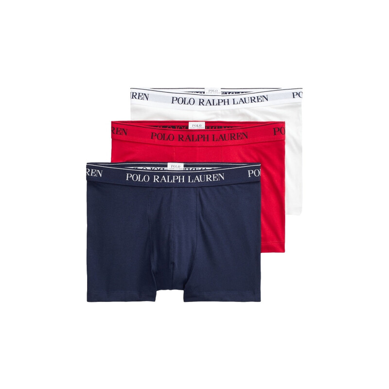 Stretch Cotton Trunk 3-Pack Ralph Lauren2000Red/White/Cruise Navy XL 714835885008