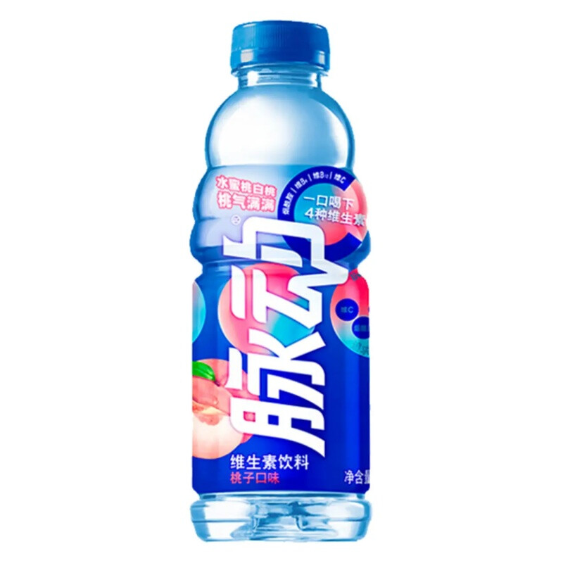 Mizone Peach 【Cooling】【Hydration】Mizone Energy Drink, Flavor, 600Ml