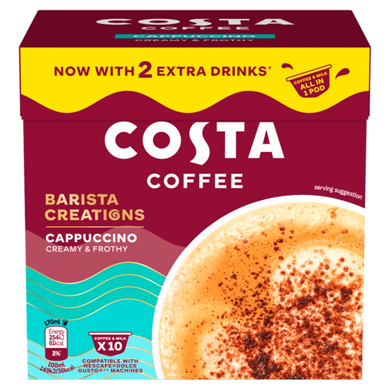 Nescafe Dolce gusto Compatible One Pod Cappuccino 10X13g