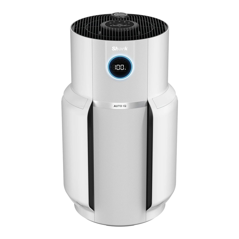 Shark NeverChange Max Luftreiniger für bis zu 5 Jahre: Große Räume bis zu 130 m², HEPA-Filter hält 5 Jahre, fängt 99,97 % Allergene, Automatikmodus, leise, LED-Display, Weiß HP300EU