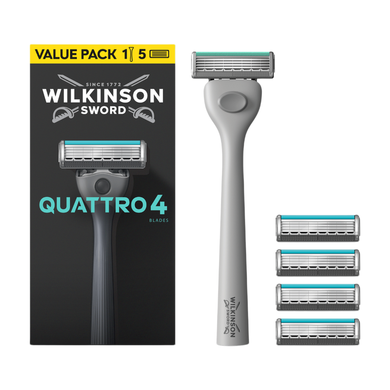 Wilkinson Sword Quattro rasoir + lames de rechange - vue 2