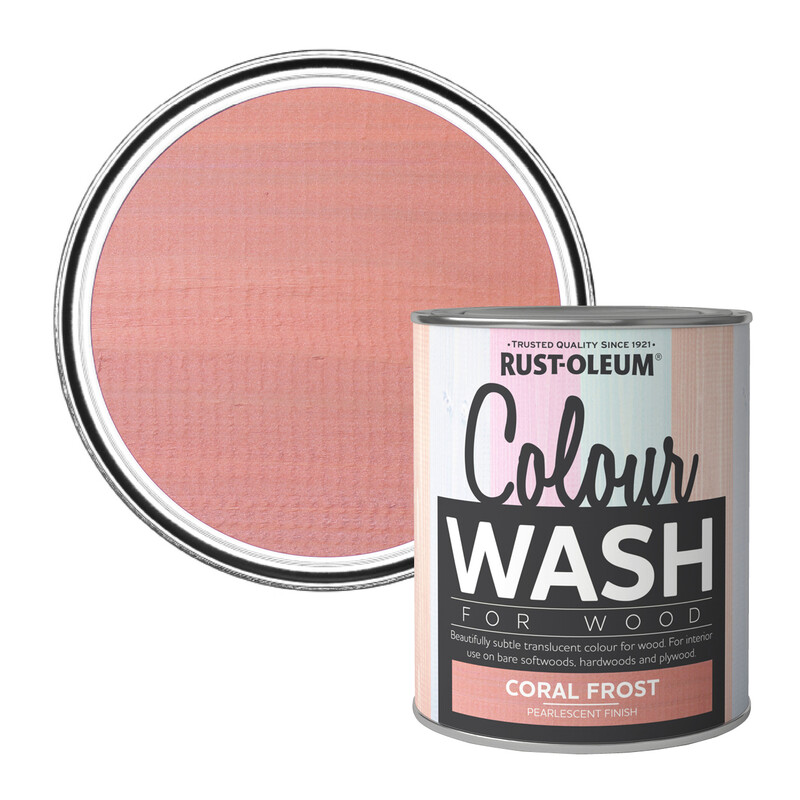 COLOUR WASH WOOD FINISH CORAL 750ML