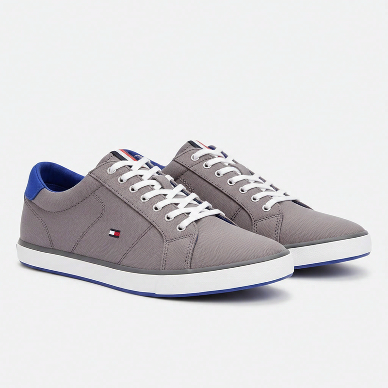 Tommy Hilfiger vulcaniseerde herensneakers - grijs, maat 48