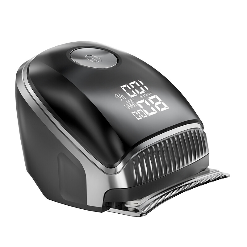 Komingdon draadloze oplaadbare haartrimmer - herentondeuse voor zelf knippen met nauwkeurig trimmen, eenvoudige reiniging en lange batterijduur - perfect feestdagcadeau voor Vaderdag zwart