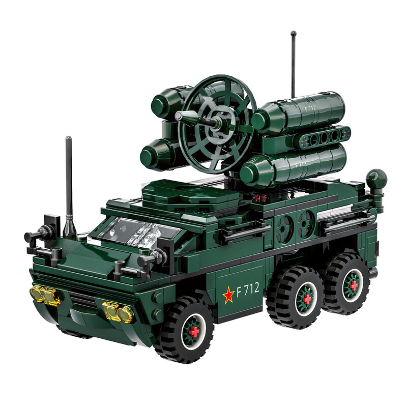 Wange Anti-Aircraft Missile Vehicle 493 Pcs Building Blocks Set For Hobby Builders