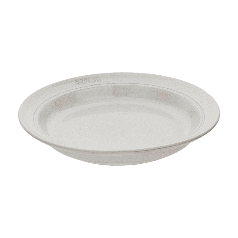 Staub Dining Line Teller, 24 cm | Weisser Trüffel | rund | Keramik