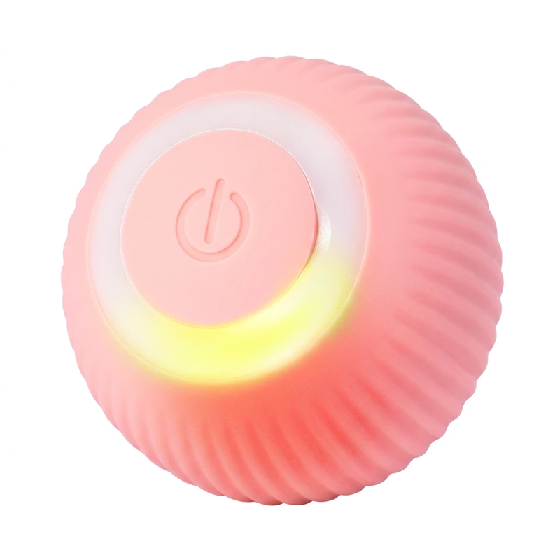 Petgravity Smart Cat Toy Spinning Ball, 42mm, Long Battery Life, Chase Game, Self-Entertainment Cat Toy, Pink
