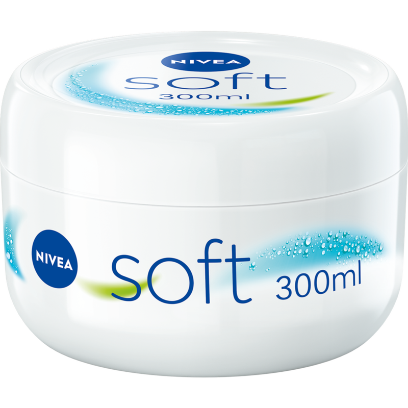 NIVEA Soft Bodycrème - Crème voor Lichaam en Gezicht - Hydraterende Gezichtscrème - 300 ml