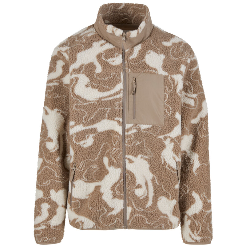 Urban Classics Teddy-Sweatjacke mit Muster sandswirl S