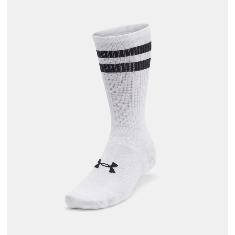Essential Unisex 6-Pack Crew Socks White M