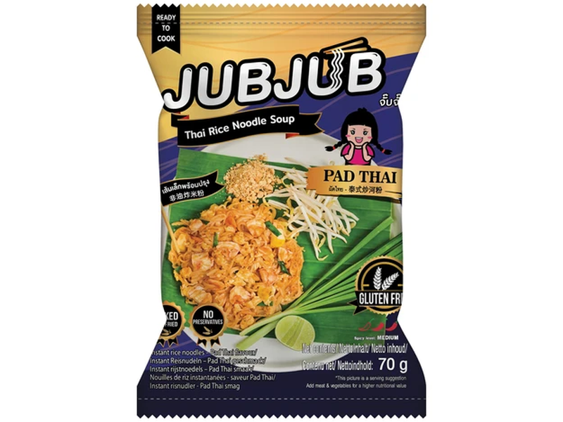 Jub Jub instant rijstnoedel Pad Thai 70 g