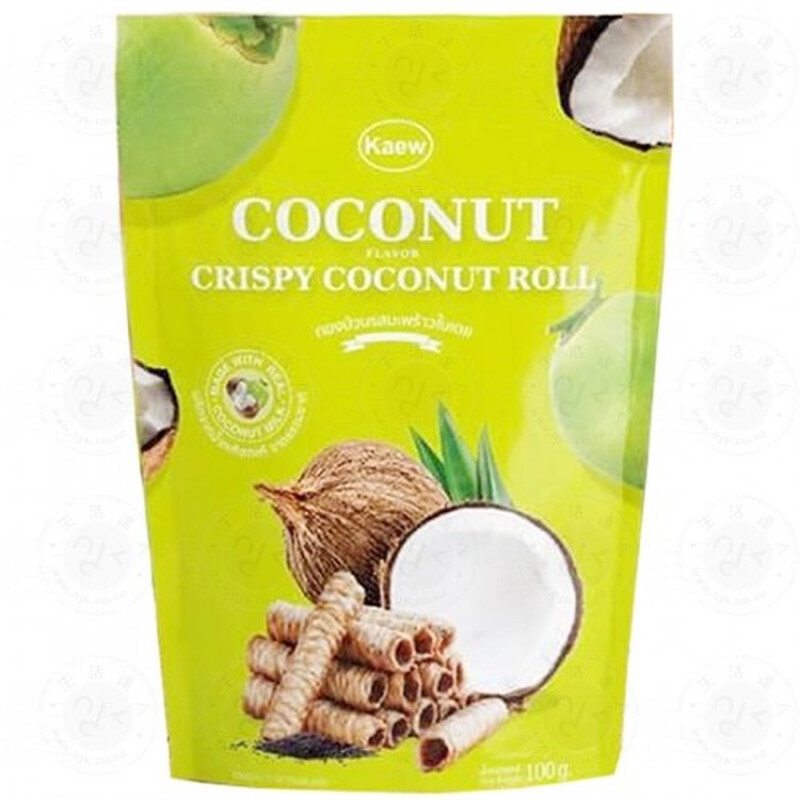 KEAW thailändische Waffelrollen Pandan-Geschmack 150g