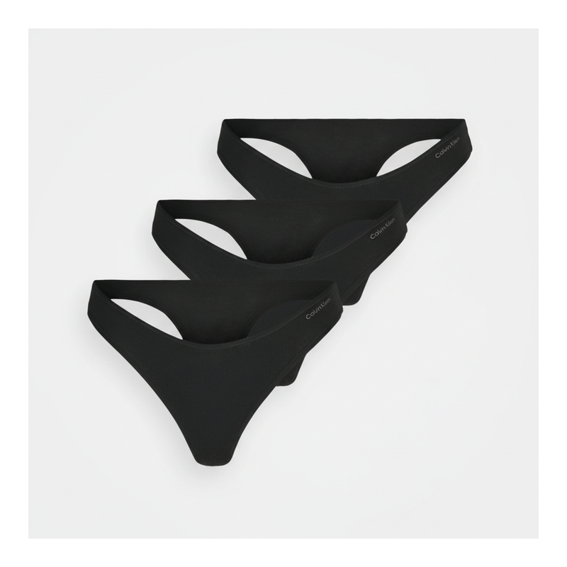 Calvin Klein Unterwäsche 3Er-Pack String - Schwarz L