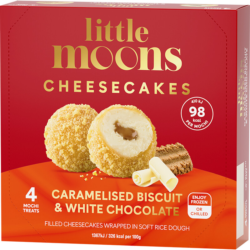 Little Moons Mochi-Eis-Keks & Weißschokoladen-Käsekuchen 4 × 30 g