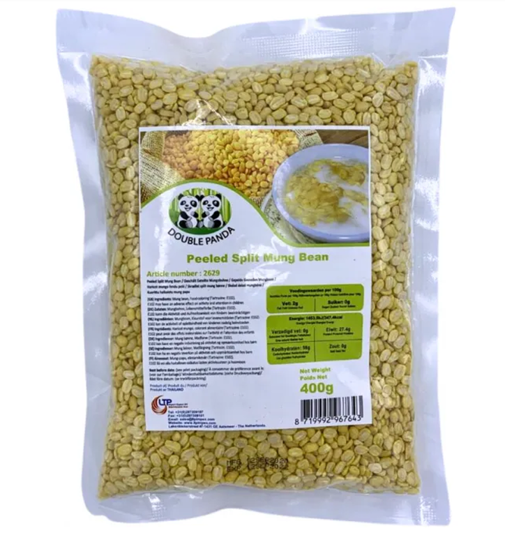 Geschälte und halbierte Mungbohne 400 g