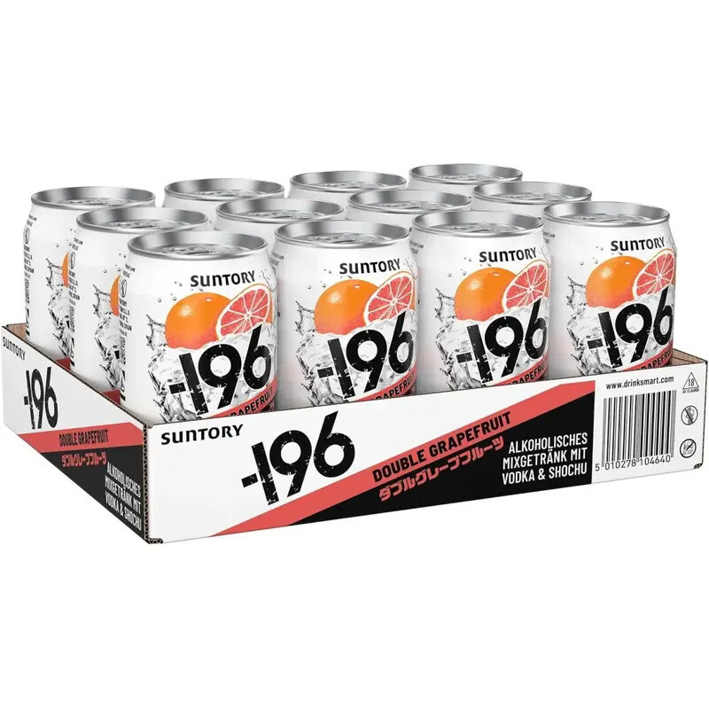 Suntory -196 Wodka Grapefruit Mischgetränk 12 × 0,33 L