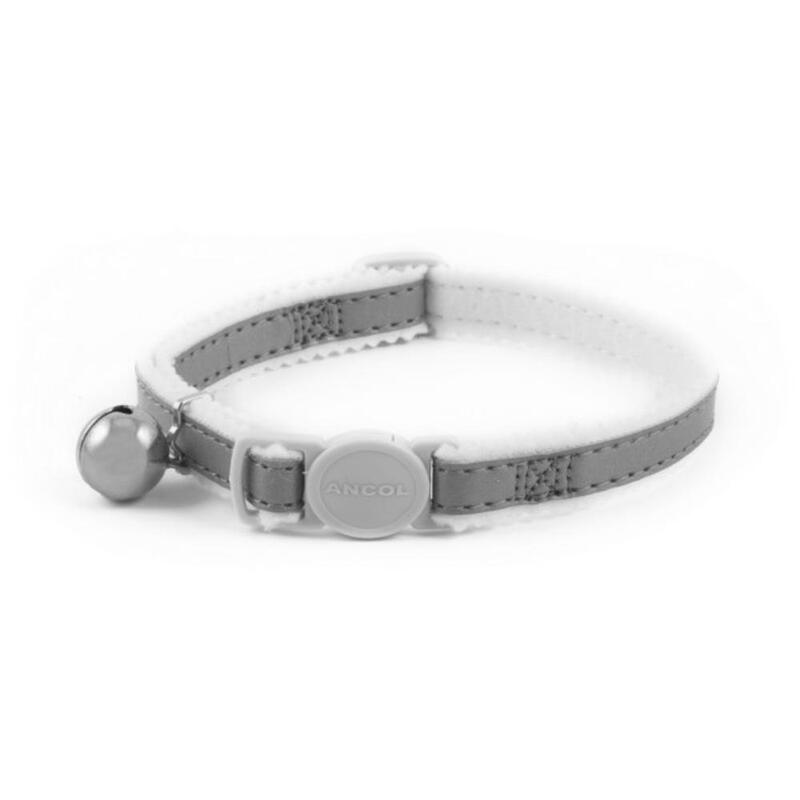 Cat Collar Reflective Silver