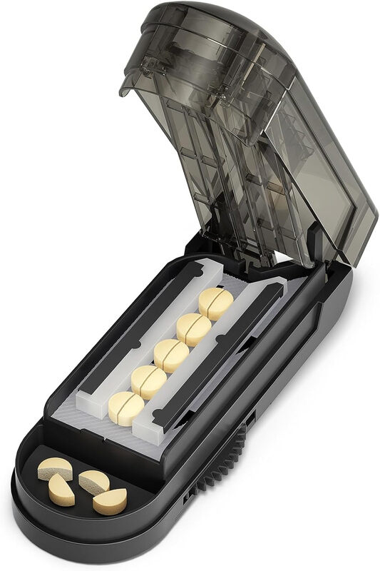 Pill Cutter Splitter for Small and Tiny Pills, Professional Adjustable Pill Cutter wi