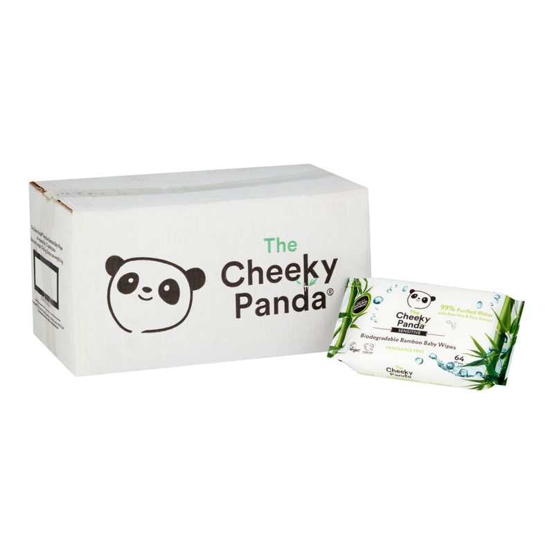 The Cheeky Panda Biodegradable Baby Wipes Multipack 12 X 64 Wipes