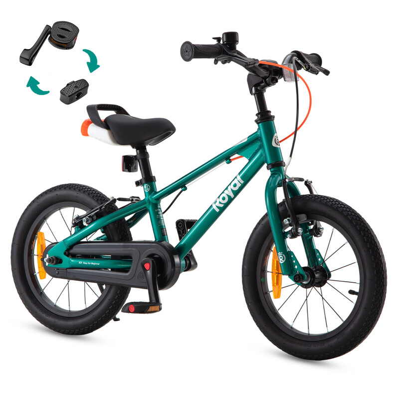 +kids bike+ Aluminum EZ Freestyle+ 14 inch Green