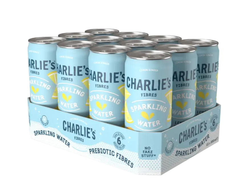 Charlie's Organics Fibres Citron gingembre 12 x 33 cl