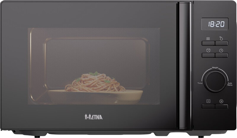 ETNA SMV820 Solo Magnetron – Vrijstaand – 20 liter – 800 watt – 5 standen – 8 automatische programma's – Zwart