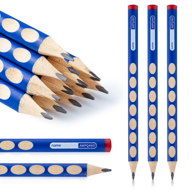 Wood Pencil 12pcs, HB Triangular Wooden Pencil, Comfort Grip Writing Pencil, School S