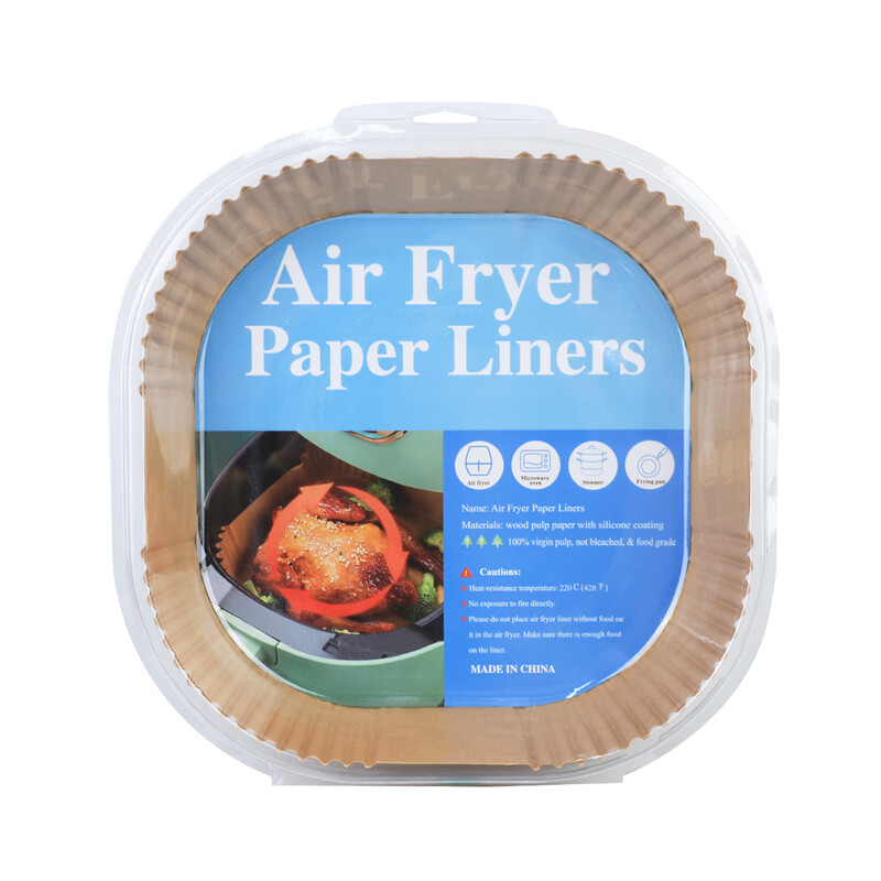 Air Fryer Parchment Paper Liners, Non-Stick Precut Squares for Easy Cleanup, Disposab
